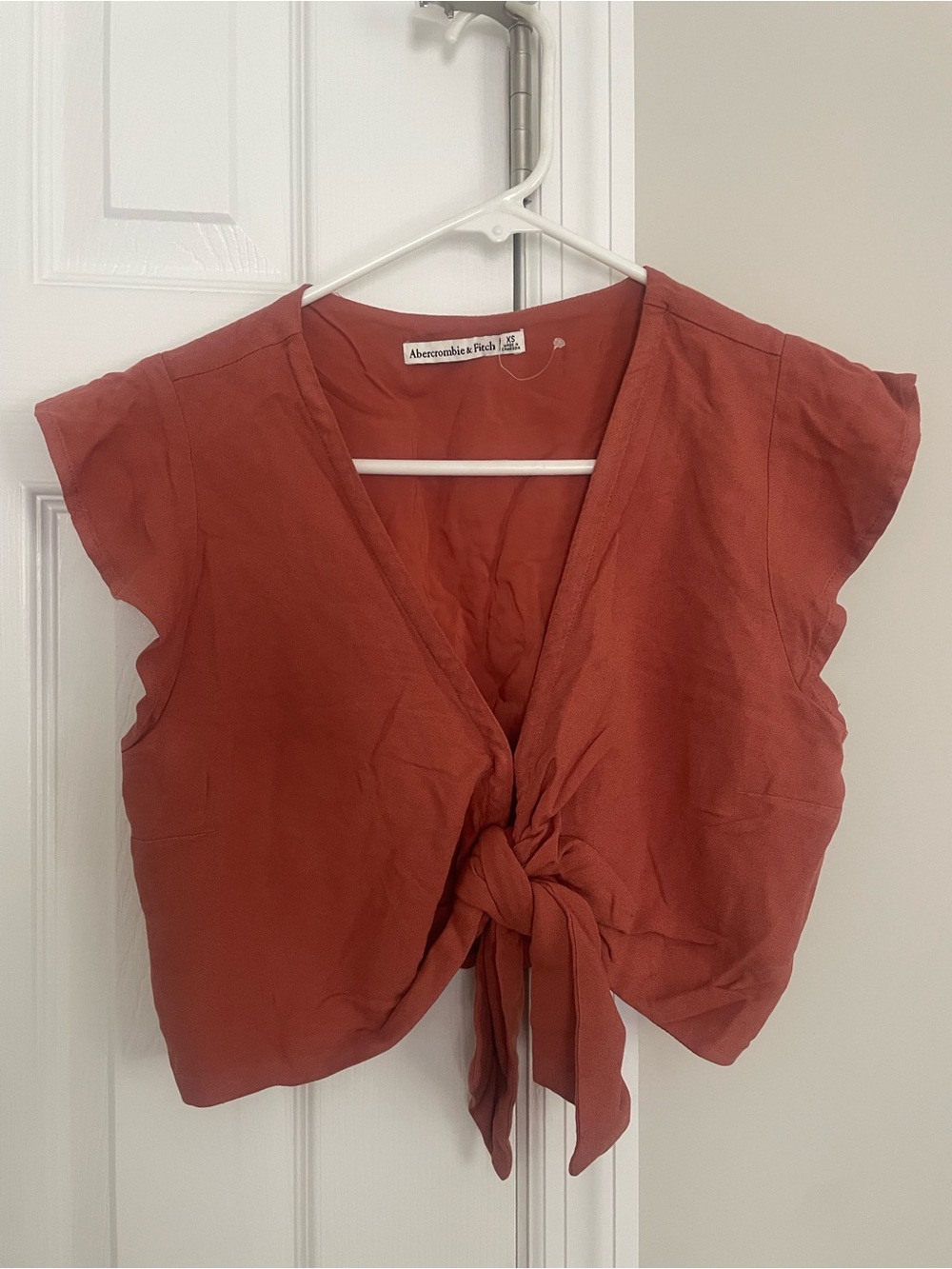 A&F Tie Front Crop Top